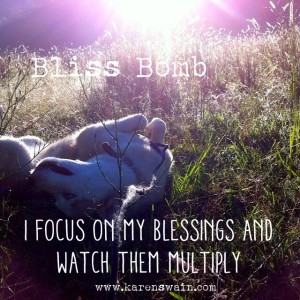 I focus on my blessings