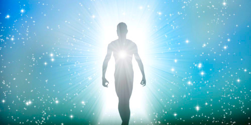 Figure emerges from the comos